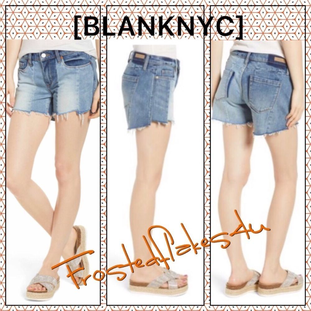 BLANKNYC The Essex Paneled Denim Shorts  ✨NEW✨tags